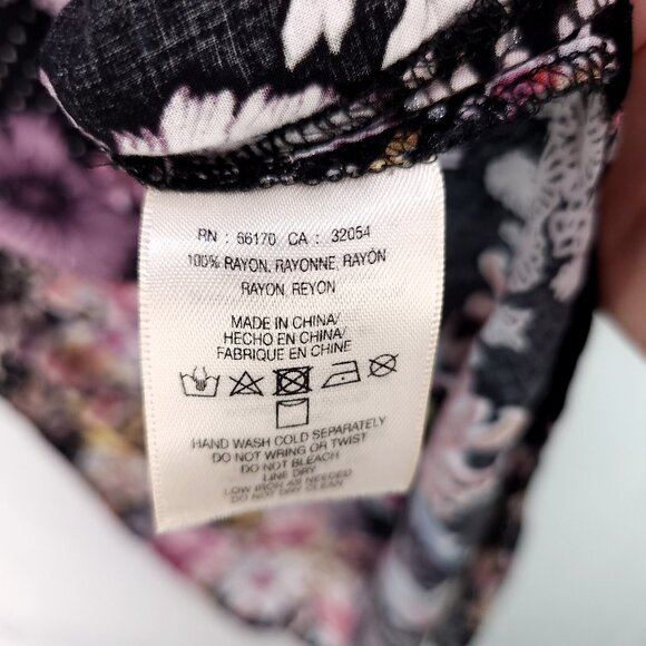 Anthropologie Maeve Autumnal Tunic Top Size XS Button Up Oversized Floral Boho - Picture 11 of 15